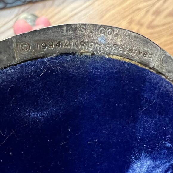 Vintage 1994 International Silver Co Silver Plated Angel W Taper Candle Holder - Picture 9 of 11